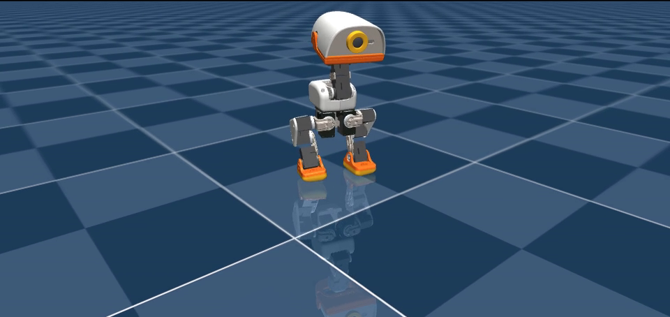 Microduck 在 MuJoCo 仿真中